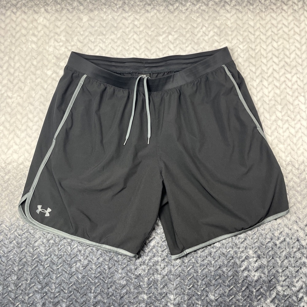 Under Armour HIIT Woven 8IN Shorts Mens XXL Black Performance Stretch